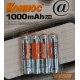 Battery Konnoc Ni-MH 1000mAh