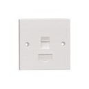 AMP BS shuttered Faceplates 1 Port
