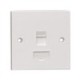 AMP BS shuttered Faceplates 1 Port