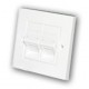 AMP BS standard Faceplates angled 2 Port