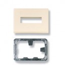 AMP Faceplates 4 Port SL Series Flush Faceplate 1375006-X